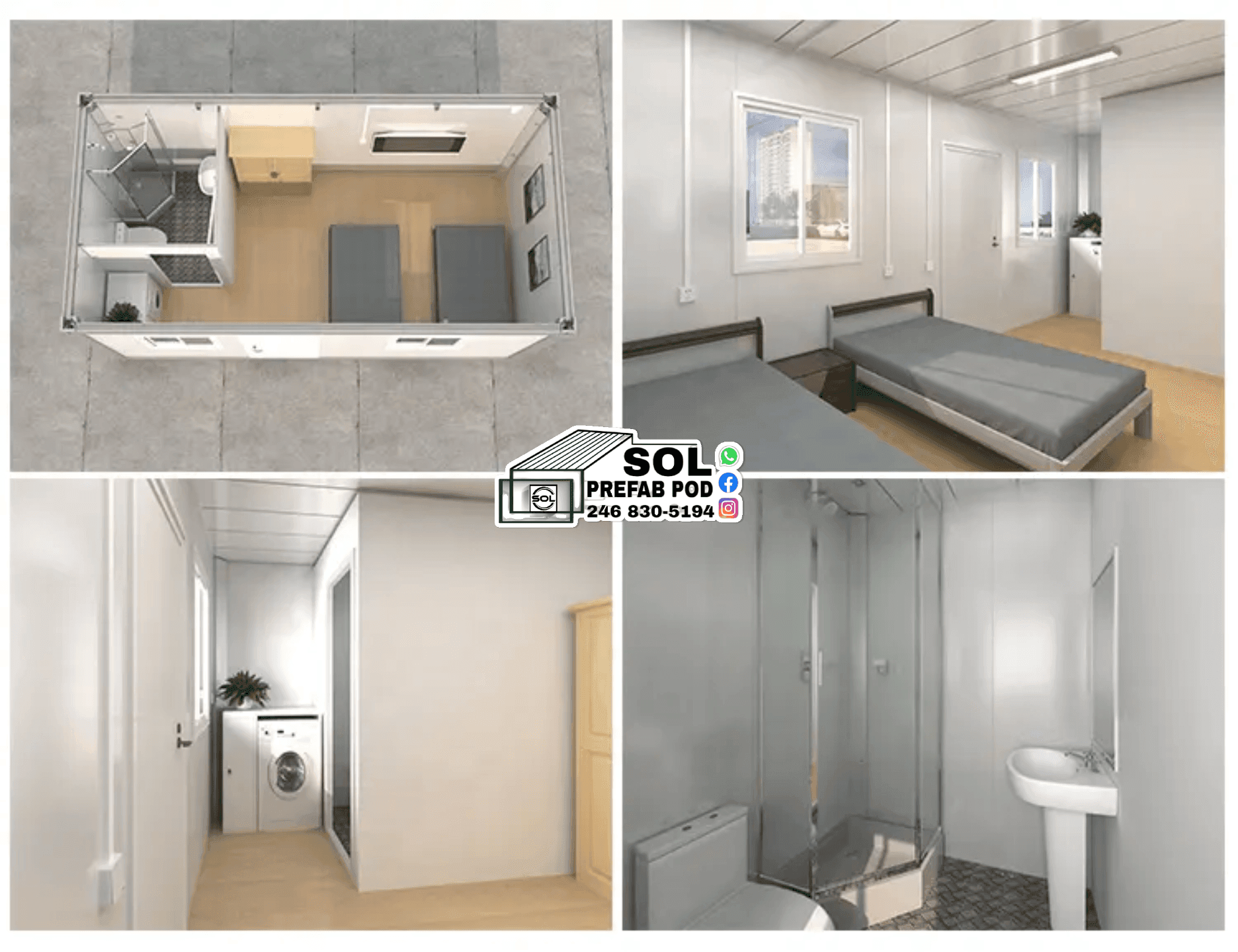 Studio House 20x10 with Bathroom & Kitchen